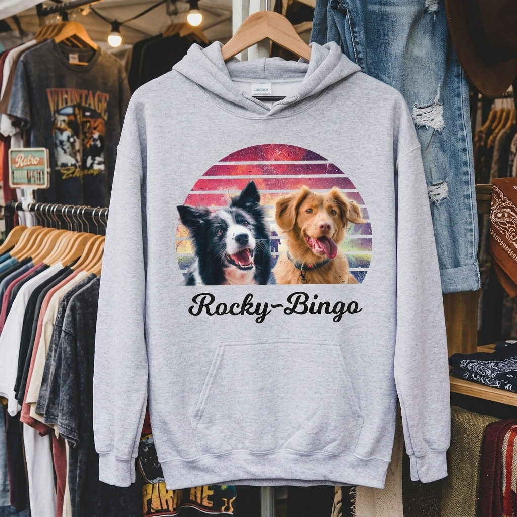 Dog Cat Vintage Retro Photo Shirt Personalized Custom Photo Dog Cat Pet Bright Shirt TA29 890881