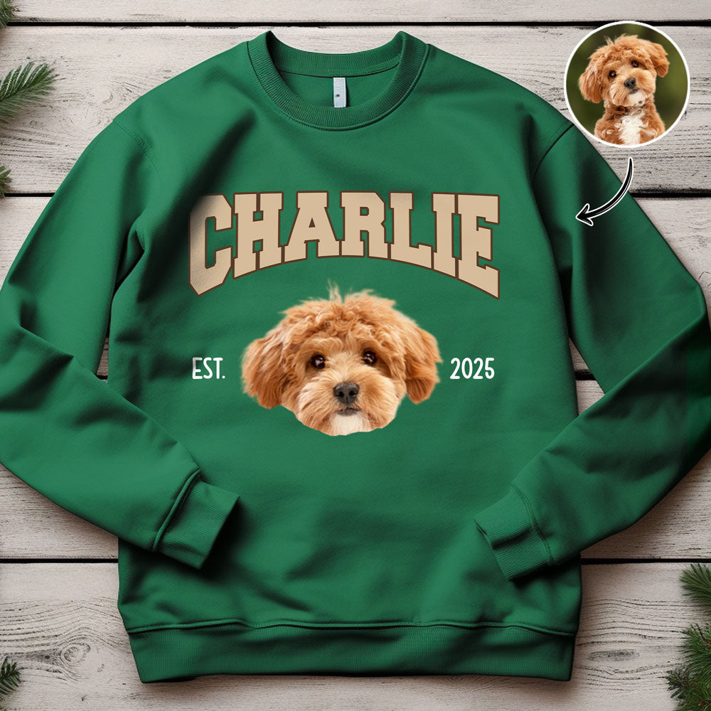 Custom Dog Photo And Sweatshirt - size chart