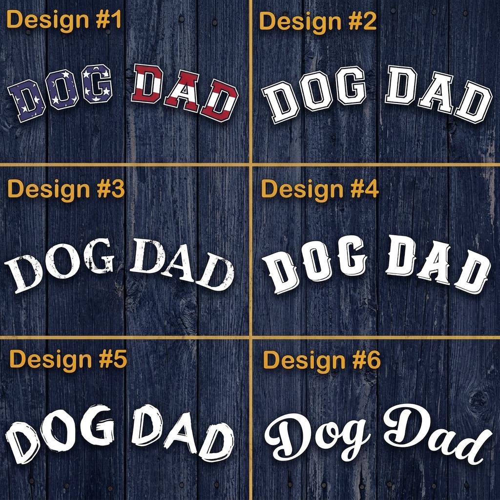 Dog Dad Dog Mom Personalized Custom Dog Backside Shirt
