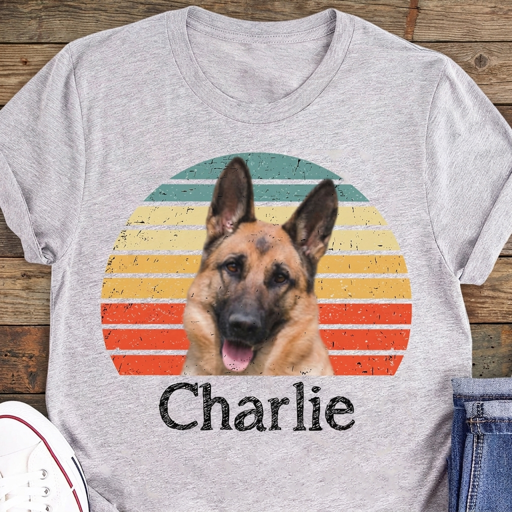 Dog Cat Vintage Retro Photo Shirt Personalized Custom Photo Dog Cat Pet Bright Shirt TA29 890881