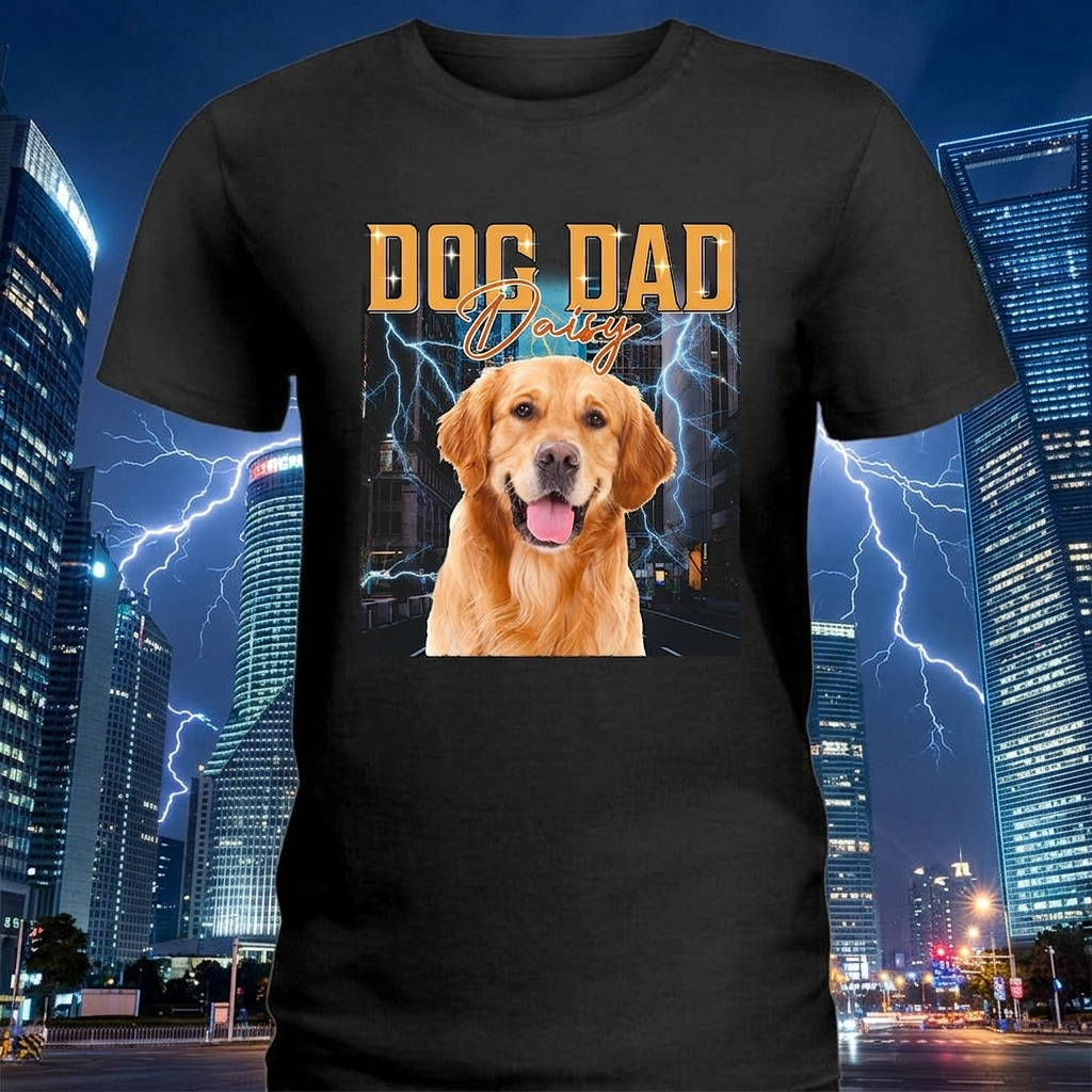 Personalized Photo Retro Vintage Dog Portrait Shirt DA199 889681
