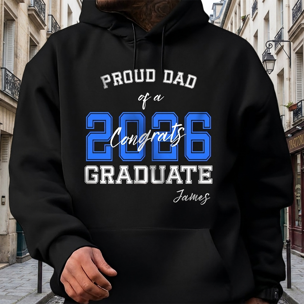 Personalized Proud Of You Class Of 2026 Graduation Dark Shirt