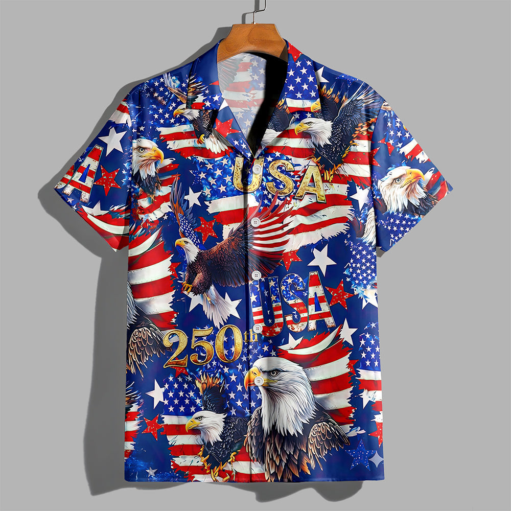 Custom Usa 250 Anniversary Hawaiian Shirt - product care and notice