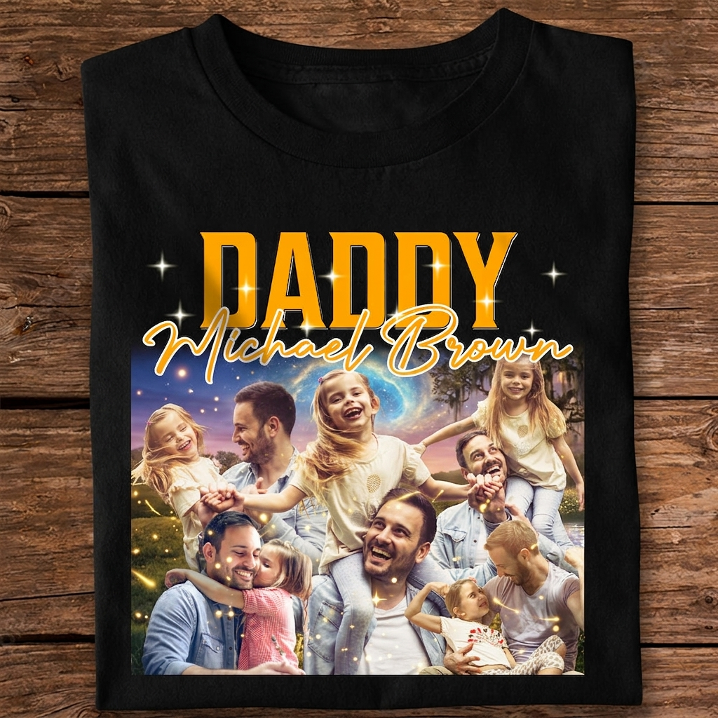 Custom Personalized Portrait Retro Style T-Shirt — Graduation Gift 547YD