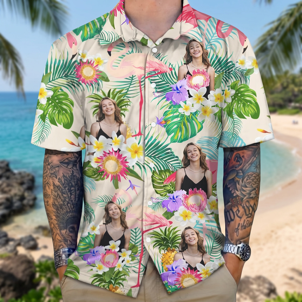 Custom Human Photo Aloha Hawaiian Shirt