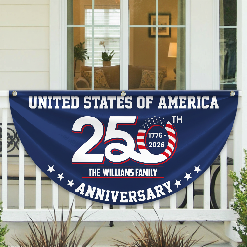 Patriotic 250th Anniversary 1776 2026 United States of Ameri