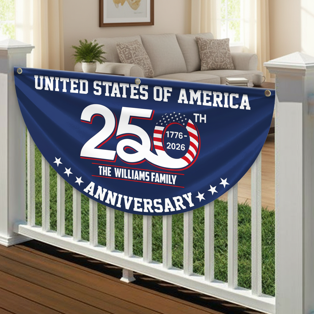 Patriotic 250th Anniversary 1776 2026 United States of Ameri