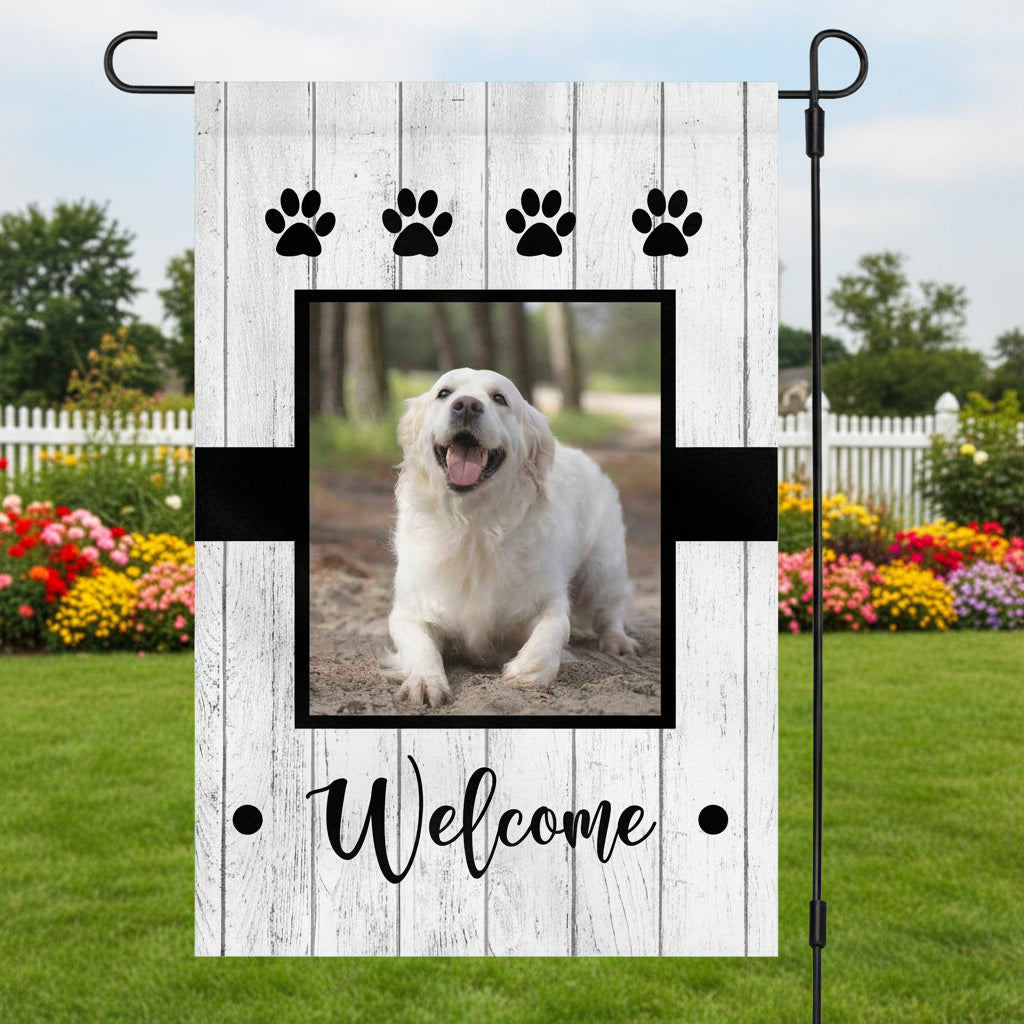 Dog Welcome Custom Garden Flag H178