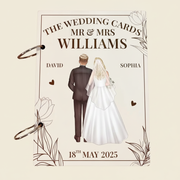 The Wedding Cards Of Mr & Mrs - Personalized Card Keeper, Card Holder YKJPS