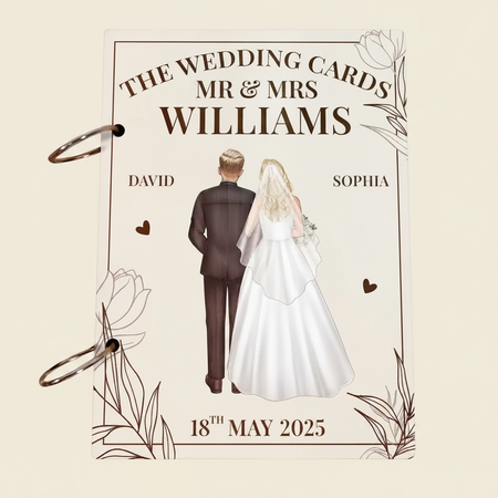 The Wedding Cards Of Mr & Mrs - Personalized Card Keeper, Card Holder YKJPS