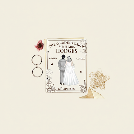 The Wedding Cards Of Mr & Mrs - Personalized Card Keeper, Card Holder YKJPS