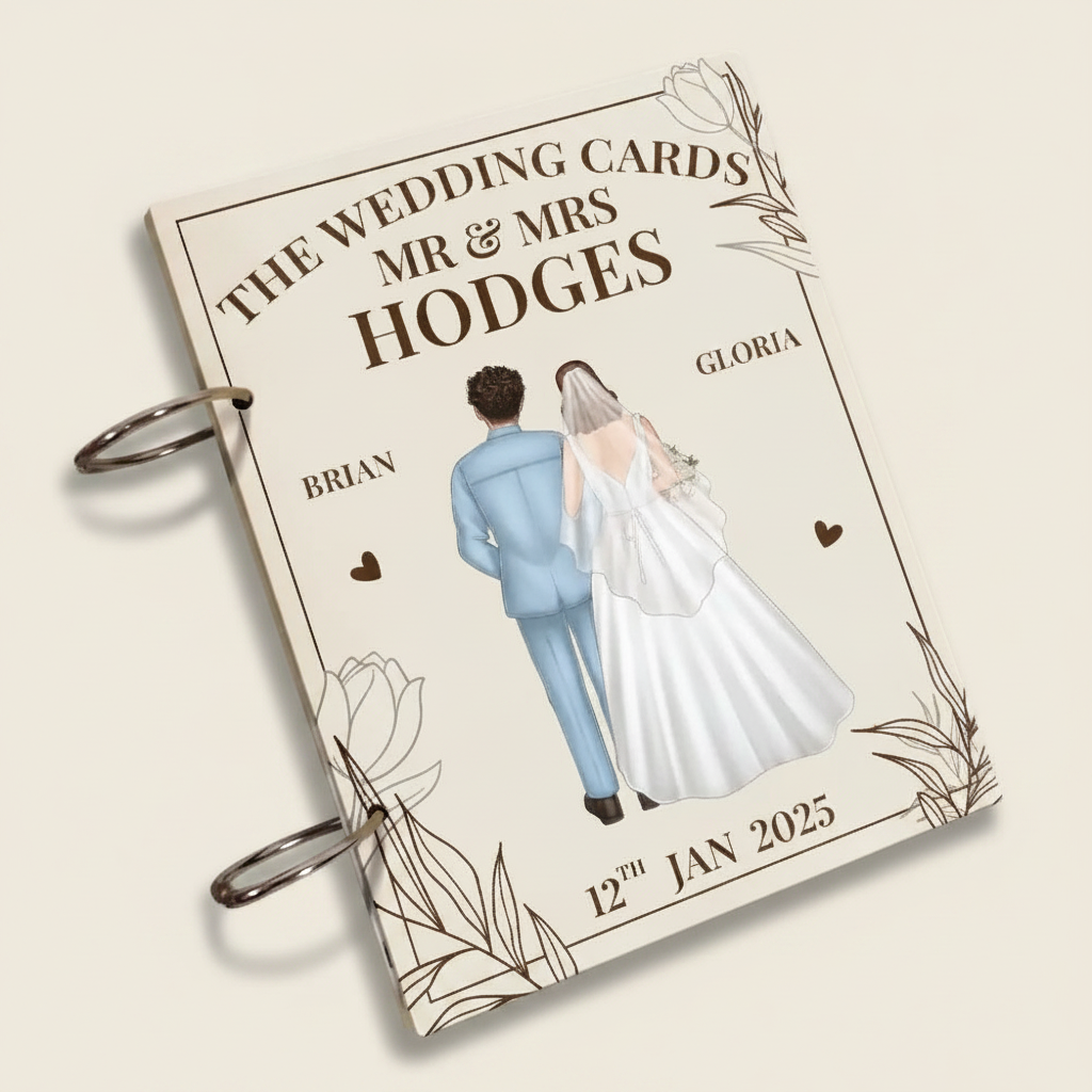 The Wedding Cards Of Mr & Mrs - Personalized Card Keeper, Card Holder YKJPS
