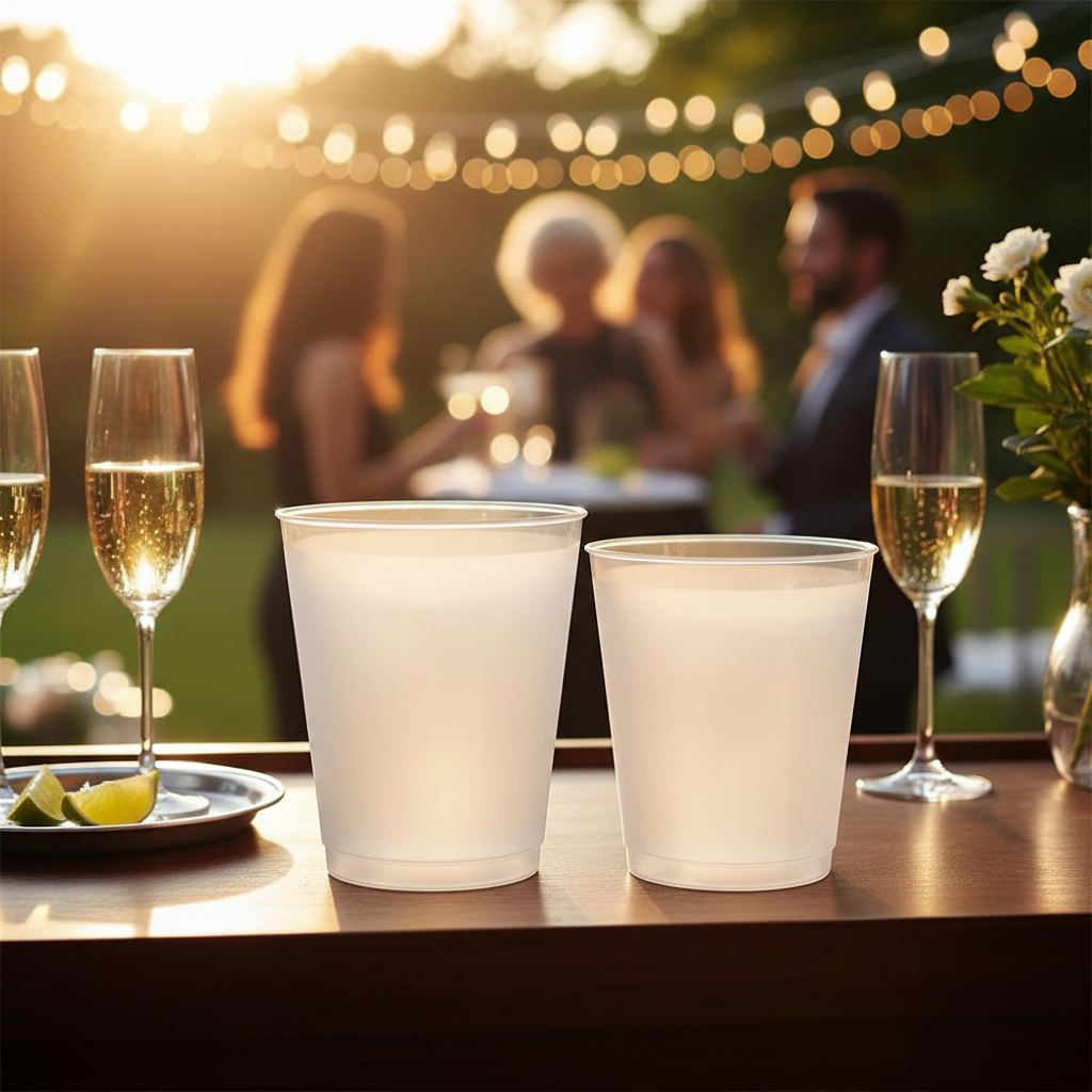 Custom Photo Semi Realistic Portrait Couples Wedding Engaged Bachelor Party - Personalized Frosted Cups SHW1B