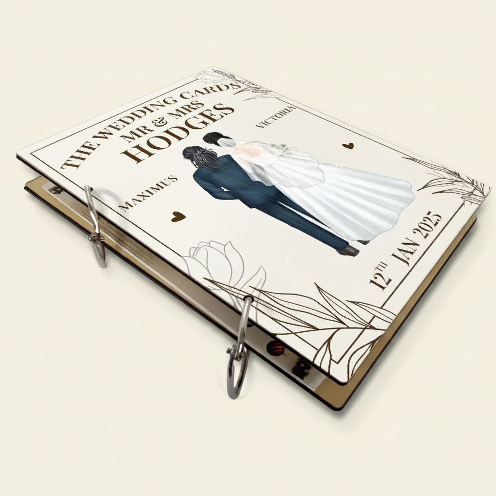 The Wedding Cards Of Mr & Mrs - Personalized Card Keeper, Card Holder YKJPS