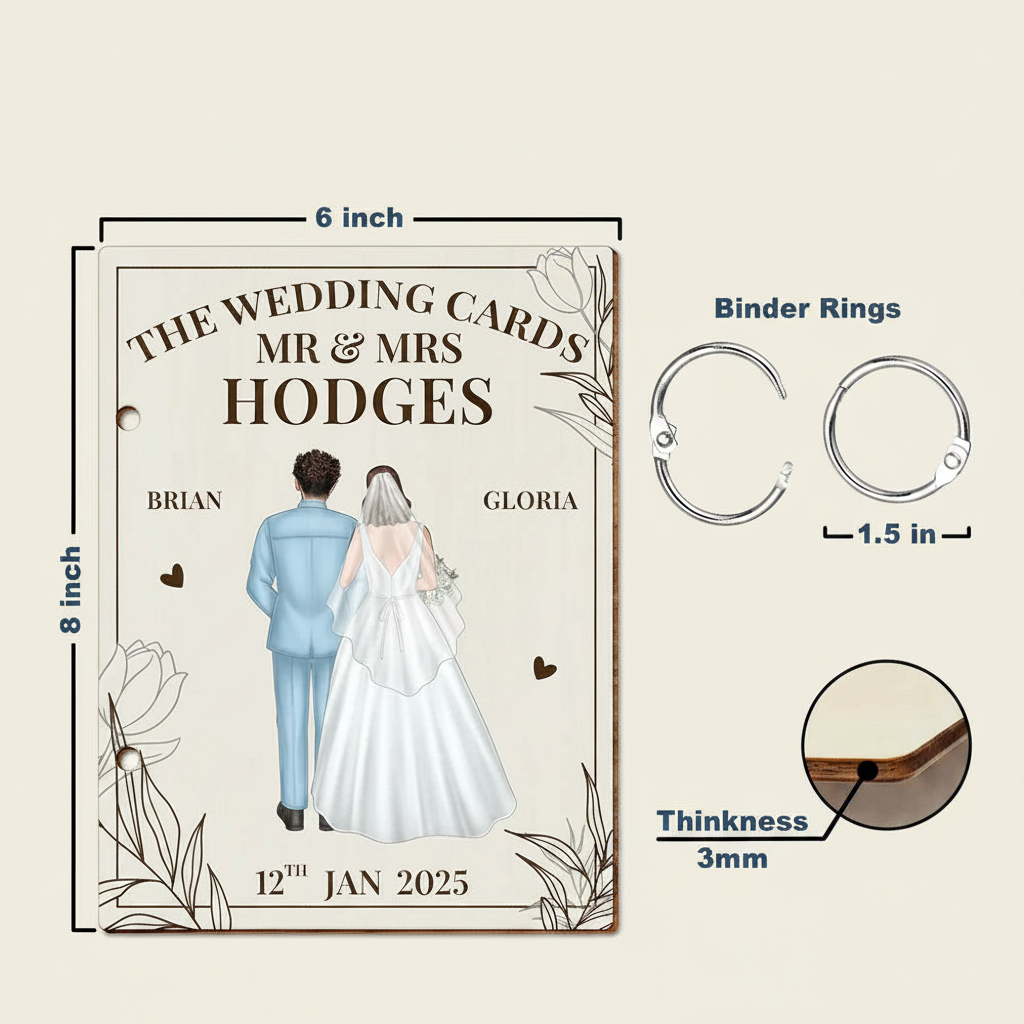The Wedding Cards Of Mr & Mrs - Personalized Card Keeper, Card Holder YKJPS
